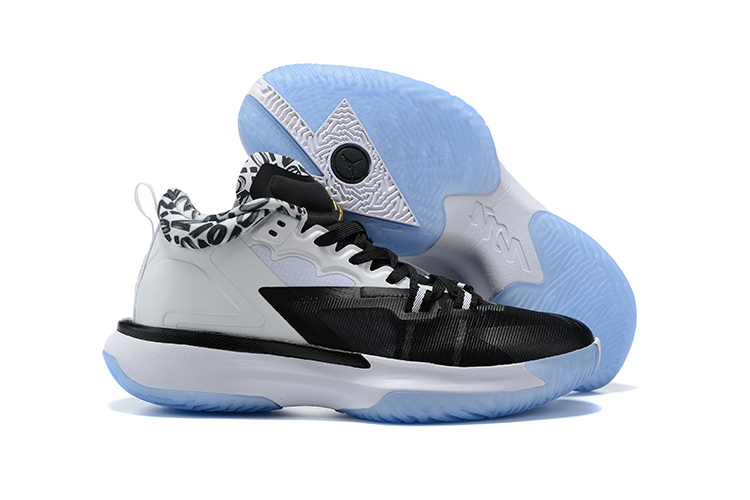 Air Jordan Zion 1 Black White Ice Sole Shoes_01
